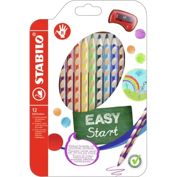 STABILO EASYcolors Coloured Pencils - 12 Pieces