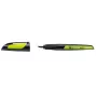 STABILO EASYbuddy Fountain Pen - Black Lime - Blue Ink - Cartridge Filling System - Ambidextrous - 1 Piece