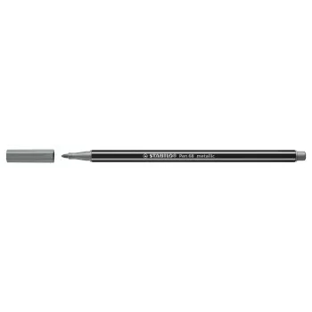 STABILO Pen 68 Metallic - Silver - Water-Based Ink - Hexagonal - 1 Piece