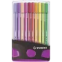 STABILO Pen 68 Fibre-tip Pen - Assorted Colours - 20 Pack