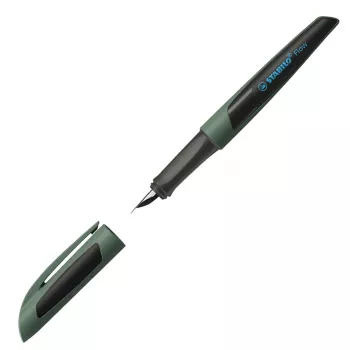 STABILO Flow Sporty Fountain Pen M Nib Black/Olive Green