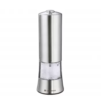 ZASSENHAUS Gera Electric Salt Mill, 18 cm, Stainless Steel