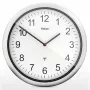 MEBUS 19809 Radio Wall Clock White/Silver