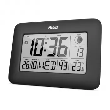 Mebus 46732 Wall Clock - Polyester - Beige - Blue