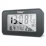 Mebus 51460 Digital Radio Alarm Clock with DCF77 Radio Controlled Time, LED Display, Dual Alarm, Snooze, Indoor Temperature, Black