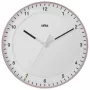 Braun BC17PW Quartz Wall Clock Analog Silent Movement 30 cm White