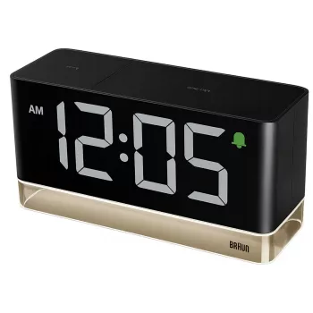 Braun BC 27 BEU Digital LED Alarm Clock (67128) - Black