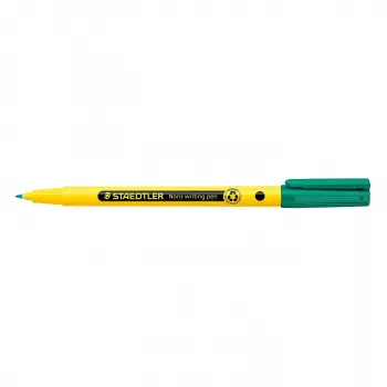 STAEDTLER Noris Fineliner 338 - Green - Water-Based Ink - 0.6 mm - Fine Tip - Pack of 10