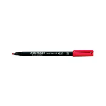 STAEDTLER 314-2 Lumocolor Permanent Marker Red Black Red 2.5 mm 1 Piece