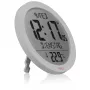 KIENZLE DCF Radio-Controlled Wall Clock with Room Temperature Display, White