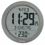 KIENZLE DCF Radio-Controlled Wall Clock with Room Temperature Display, Anthracite