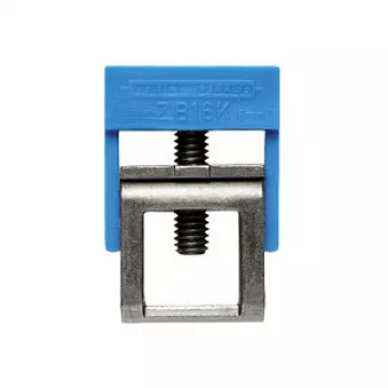 Weidmüller ZB 16K BL Cross-Connector, 2-Pole, 16 mm², Blue Insulation, Silver Contacts, 50 Pieces