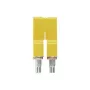 Weidmüller WQV 4/2 Cross-Connector, 2 Poles, 4 mm², Yellow, 50 Pieces
