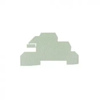 Weidmüller WAP WDL2.5/S End Plate - Grey - 1.5 mm - 20 Pieces