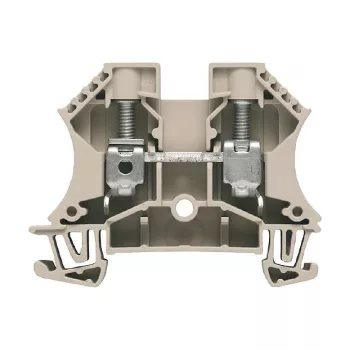 Weidmüller Feed-Through Terminal Block, PUSH IN, 10 mm², 57 A, 1000 V, Beige, 50 Pieces