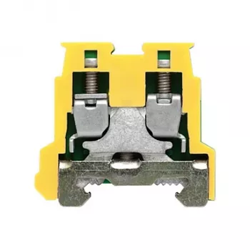 Weidmüller Protective Earth Terminal Block AKE 2.5, Green/Yellow, 2.5 mm², Screw Connection