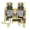 Weidmüller Feed-Through Terminal Block, Screw Connection, 2.5 mm², 800 V, 24 A, Dark Beige, DIN Rail TS 35