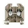 Weidmüller Feed-through Terminal Block WDU 16, Screw Connection, 16 mm², 1000 V, 76 A, Dark Beige