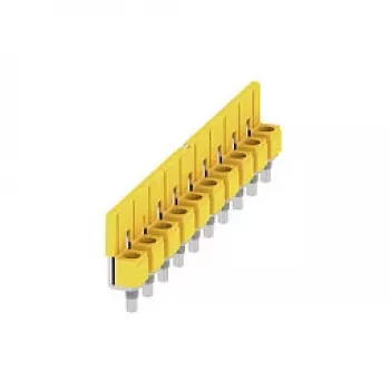 Weidmüller WQV 10/10 Cross-Connector, 10 Poles, 10 mm², Yellow, Polyamide, 20 pcs