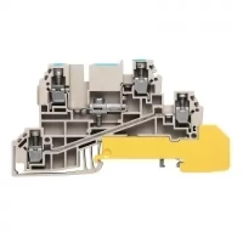 Weidmüller Feed-Through Terminal Block, Screw Connection, 2.5 mm², 500 V, 24 A, Beige, 50 Pieces