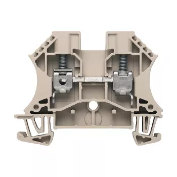 Weidmüller Feed-Through Terminal Block, Screw Connection, 800 V, 41 A, 6 mm², Beige, 100 Pieces