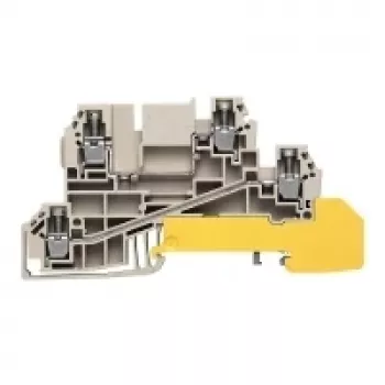Weidmüller Feed-Through Terminal Block, Beige, 2.5 mm², 24 A, Screw Connection, 50 Pieces