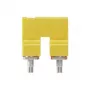 Weidmüller WQV 16N/2 Cross-Connector Jumper, 2-Pole, 16 mm², Yellow, Polyamide, 50 Pieces
