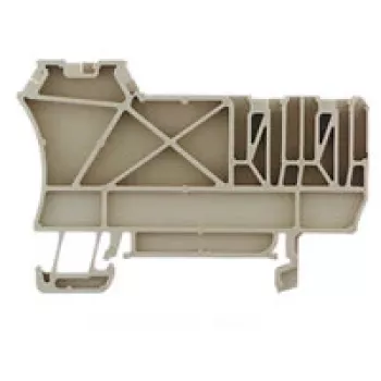 Weidmüller ZAP/TW ZIA1.5/3L End Plate - 50 Pieces - Wemid - Beige - -50 to 120 °C - V0