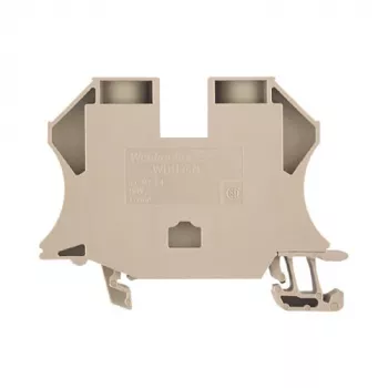 Weidmüller 1040400000 - 16 mm² Screw Connection Terminal Block, 1000 V, 76 A, DIN Rail, Dark Beige