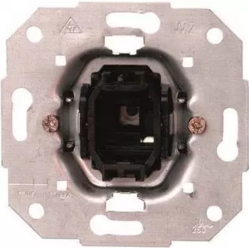 HEINRICH KOPP Changeover Switch 10A 250V AC Flush-Mounted Screw Terminals IP20 Thermoplastic White for HK05 HK07 Aluminium Series 503600006