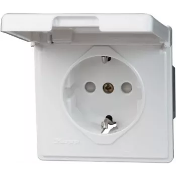 Heinrich Kopp 119102080 Schuko Socket Outlet CEE 7/3 CEE 7/4 White 250V 16A