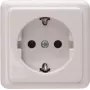 Heinrich Kopp Schuko Socket Outlet Surface-Mounted 1-Gang 16A 250V Arctic White 101802000
