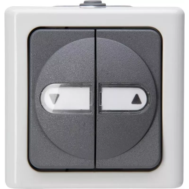 Heinrich Kopp 561556004 Push-Button Switch Insert Black/White Thermoplastic IP44 10A 250V