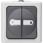 Heinrich Kopp 561556004 Push-Button Switch Insert Black/White Thermoplastic IP44 10A 250V