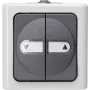 Heinrich Kopp 560956012 Surface-Mounted Changeover Switch IP44 Black/White Thermoplastic