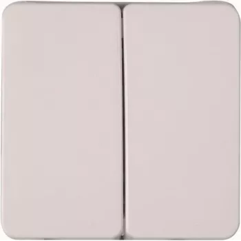 Heinrich Kopp HK02 Double Rocker Switch Cover Arctic White