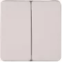 Heinrich Kopp HK02 Double Rocker Switch Cover Arctic White
