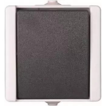 Heinrich Kopp 540656002 Changeover Switch, Surface-Mounted, IP44, 10A, 250V, Black/White, Thermoplastic, Paris Design