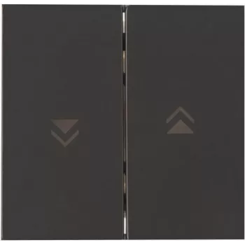 Heinrich Kopp Flächendoppelwippe HK07 Anthracite - Double Rocker Switch Cover