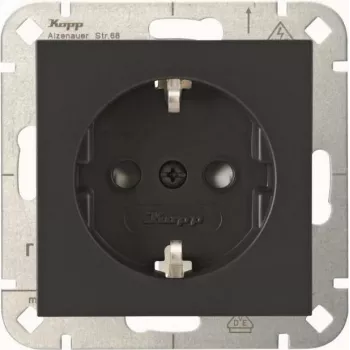 Heinrich Kopp HK07 Schuko Socket with Increased Touch Protection, Pure White