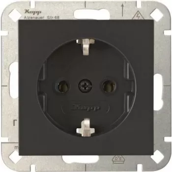 HEINRICH KOPP Schuko Socket Outlet Insert HK 07 Anthracite 949315006