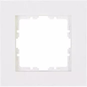 HEINRICH KOPP Cover Frame 1-gang HK07 PURE (86 x 86 x 9.5 mm, IP20, Clamp Fastening) - Pure White (406829005)