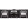 Heinrich Kopp BlueElectric Surface-Mounted Power Socket 3x Schuko IP44 Anthracite Glossy Horizontal with Hinged Lid