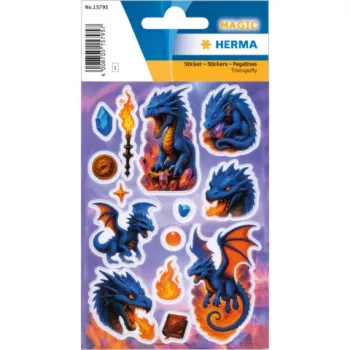 HERMA Sticker MAGIC Dragon Transpuffy (15795)