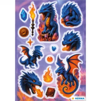 HERMA Sticker MAGIC Dragon Transpuffy (15795)