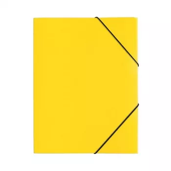 PAGNA PP 12 Presentation Folder A4 Polypropylene Yellow Landscape Snap Fastener