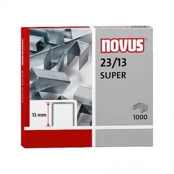 Novus Dahle Novus 23/13 SUPER Staple Pack - 1.3 cm - 1000 Staples - Steel - Stainless Steel