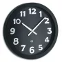 TFA 60.3506 Wall Clock - Quartz - Round - Black - White - Glass - Metal