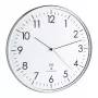 TFA 60.3514 White/Silver Analogue Radio Controlled Wall Clock