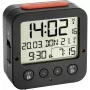 TFA Bingo Black Digital Radio-Controlled Alarm Clock with Indoor Temperature